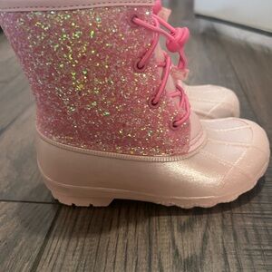 Sparkly Pink Kids Boots